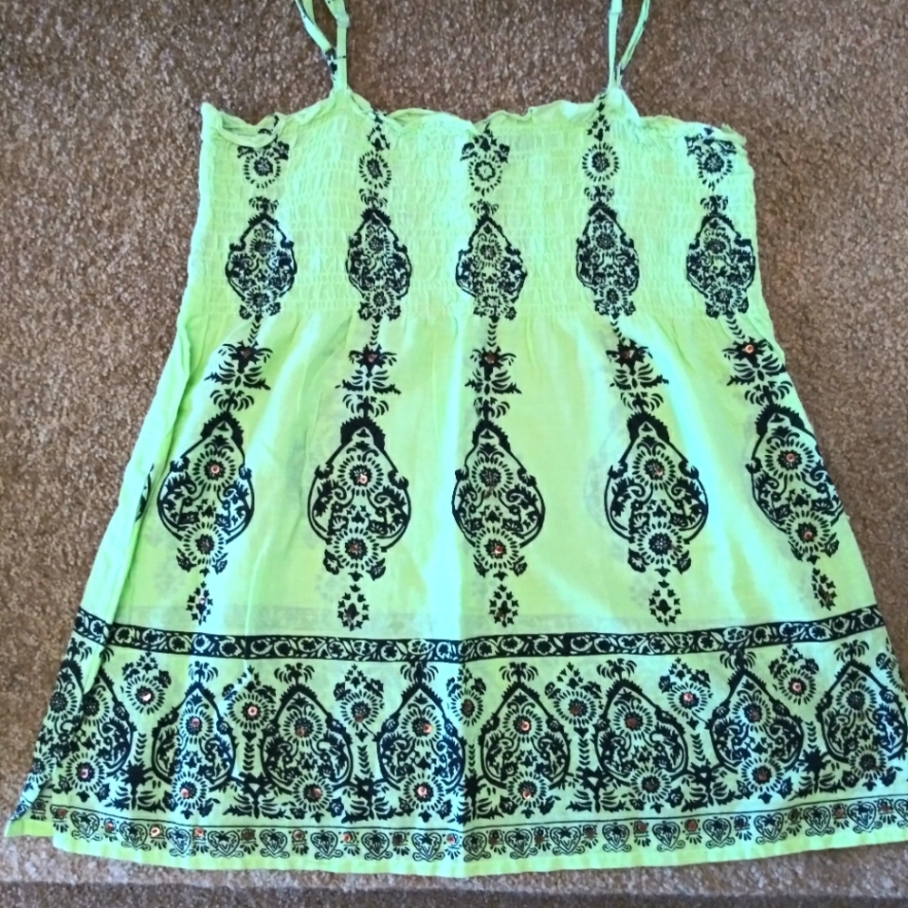 Lime Babydoll shirt, Small, by Magazine